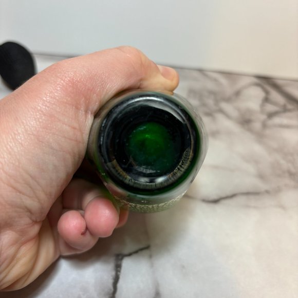 Vintage Art Retro Deco Perfume Spray Bottle Green w/ Atomizer & Black Bulb - Picture 6 of 7